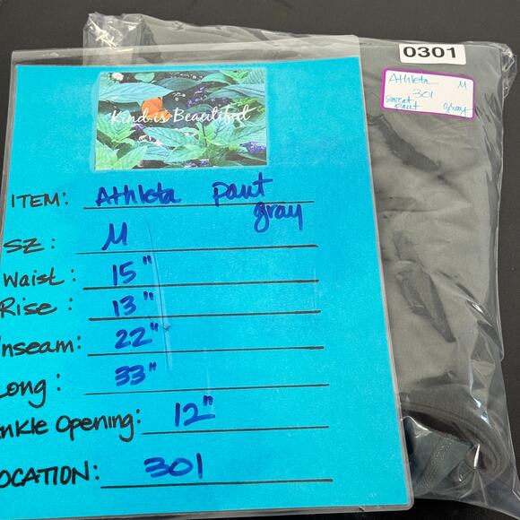 Athleta Pant Triumph Hybrid Crop Women's SZ M Athleisure Pull On Green Pockets - Picture 13 of 13